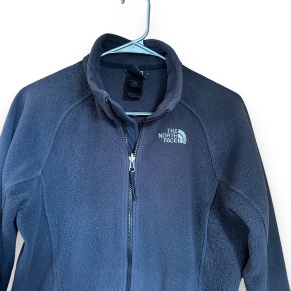 The North Face Women’s Long Sleeve Fleece Jacket Zip Front Size Medium Black - Picture 6 of 7